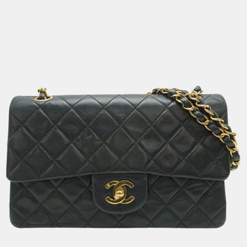 Black Lambskin Matelasse 23 Shoulder Bag