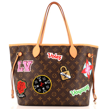 Neverfull NM Tote Limited Edition Patches Monogram Canvas MM