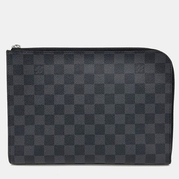 Black Damier Graphite Pochette Jour PM Bag