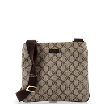 Zip Top Messenger Bag VS Coated Canvas Small