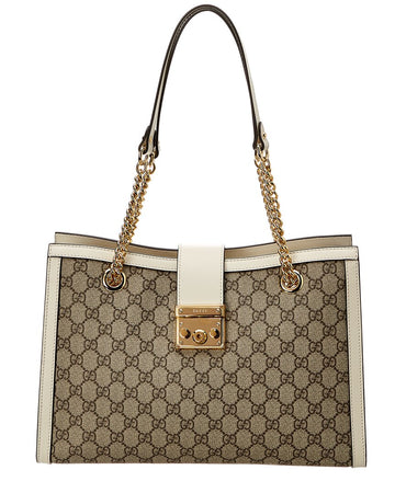 Gucci Padlock Medium VS Supreme Canvas & Leather Shoulder Bag