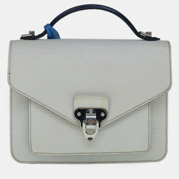 White Epi Leather Neo Monceau shoulder Bag