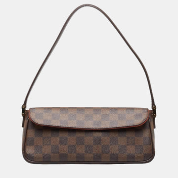 Brown Canvas Damier Ebene Recoleta