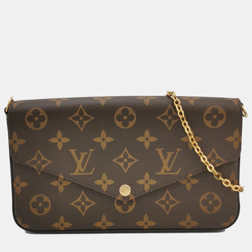 Louis Vuittion Monogram Coated Canvas Pochette Felicie Bag