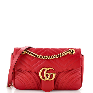 VS Marmont Flap Bag Matelasse Leather Small