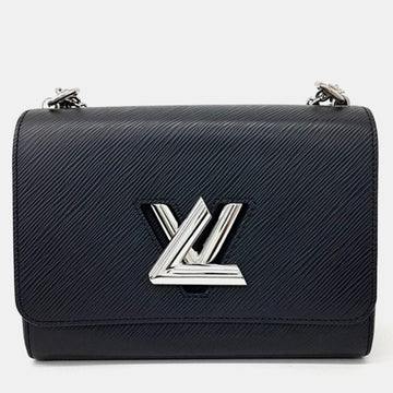 Black Epi Leather Twist MM Shoulder Bag