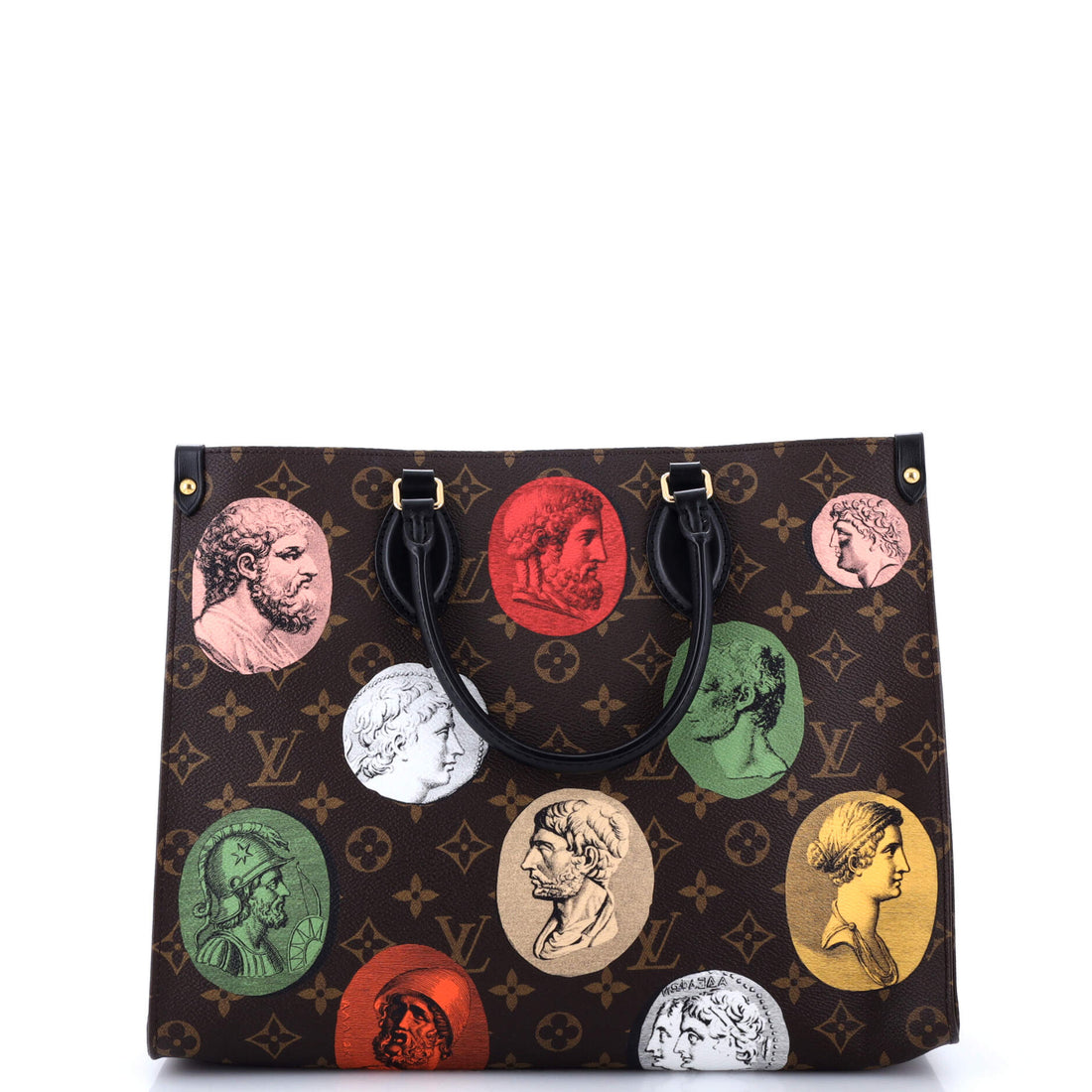 Louis Vuitton OnTheGo Tote Limited Edition Fornasetti Cameo Monogram Canvas MM