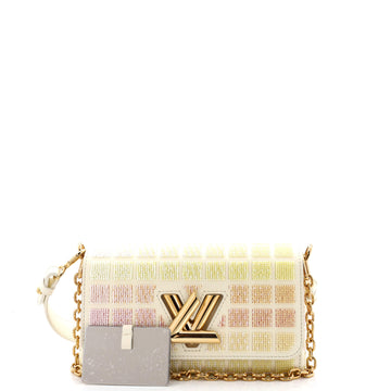 Louis Vuitton Twist West Handbag Beaded Damier