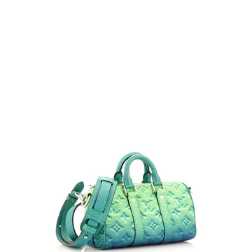 Louis Vuitton Keepall Bandouliere Bag Limited Edition Illusion Monogram Taurillon Leather XS
