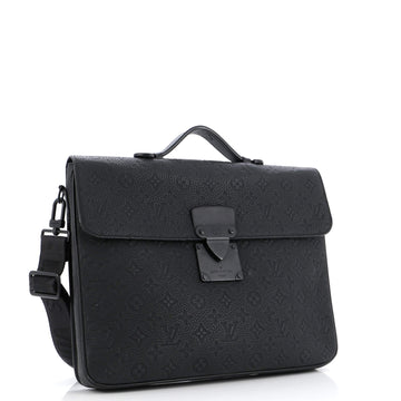 Louis Vuitton S Lock Briefcase Monogram Taurillon Leather
