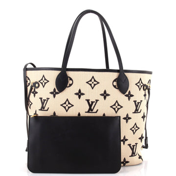 Louis Vuitton Neverfull NM Tote Monogram Giant Embroidered Cotton MM