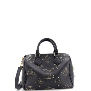 Louis Vuitton Speedy Bandouliere Bag Studded Monogram Giant Leather 25