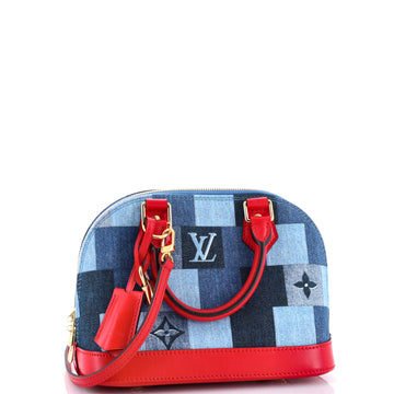 Louis Vuitton Alma Handbag Damier and Monogram Patchwork Denim BB