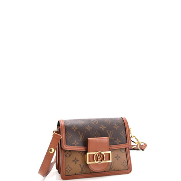 Louis Vuitton Dauphine Shoulder Bag Reverse Monogram Canvas Mini