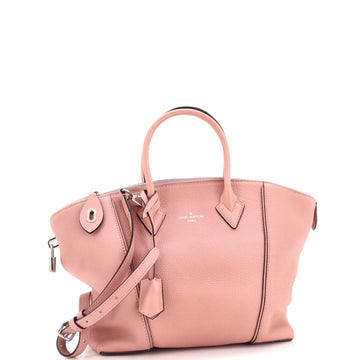 Louis Vuitton Soft Lockit Handbag Leather PM