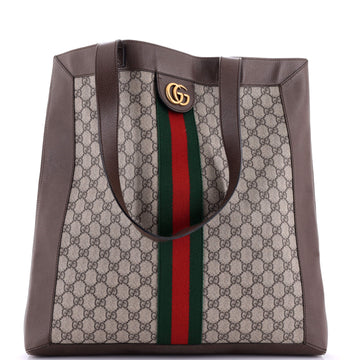 Ophidia Soft Open Tote VS Coated Canvas Large