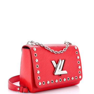 Louis Vuitton Twist Handbag Studded Epi Leather MM
