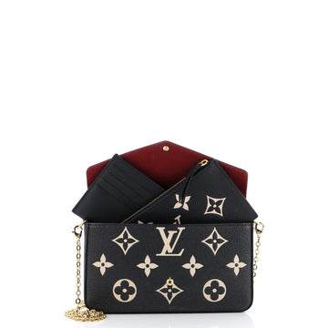 Louis Vuitton Felicie Pochette Bicolor Monogram Empreinte Giant
