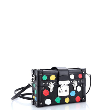 Louis Vuitton Petite Malle Handbag Yayoi Kusama Painted Dots Taurillon Leather
