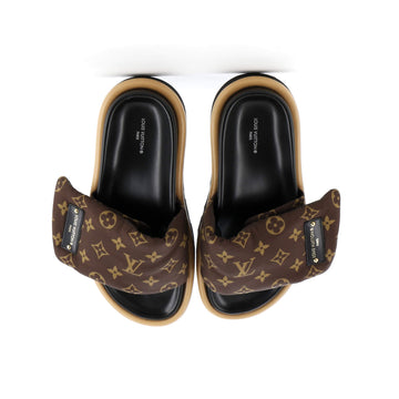 Louis Vuitton Women's Pool Pillow Comfort Mule Sandals Monogram Nylon