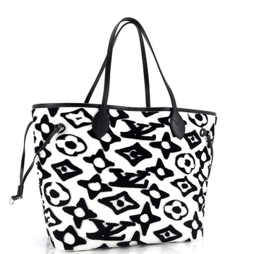 Louis Vuitton Neverfull NM Tote Limited Edition Urs Fischer Tufted Monogram Canvas MM