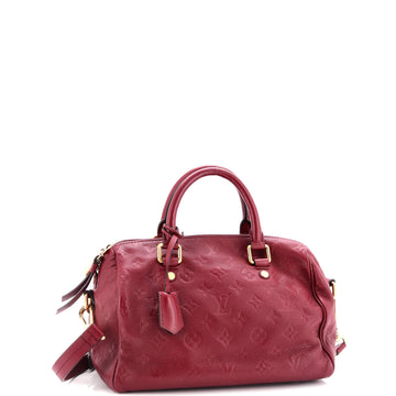 Louis Vuitton Speedy Bandouliere Bag Monogram Empreinte Leather 25