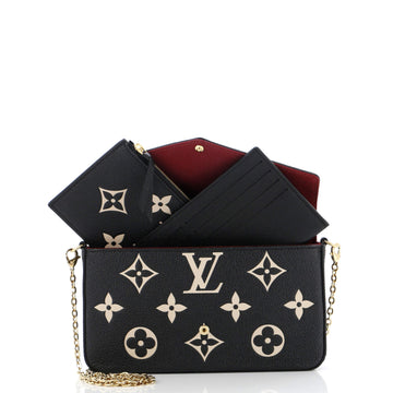 Louis Vuitton Felicie Pochette Bicolor Monogram Empreinte Giant