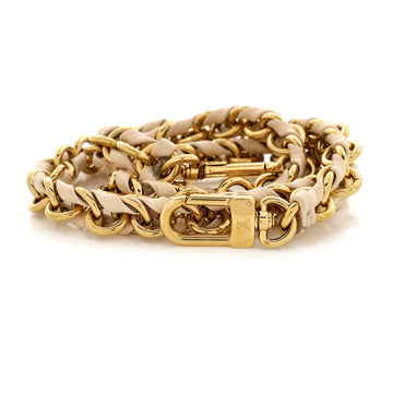 Louis Vuitton Multi Pochette Accessoires Woven Chain Strap Leather and Metal