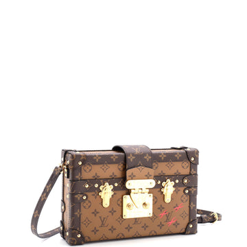 Louis Vuitton Petite Malle Handbag Reverse Monogram Canvas