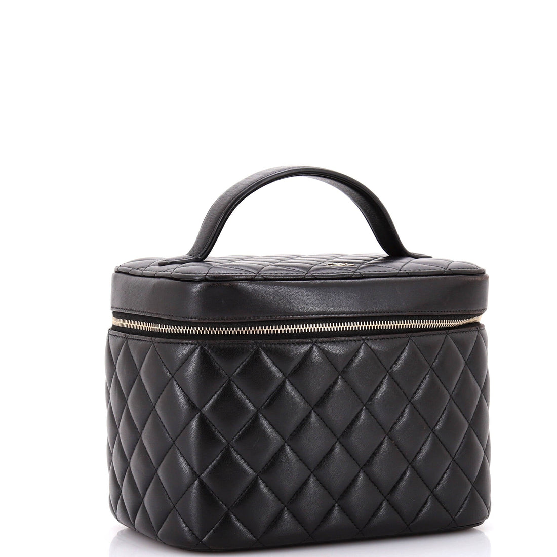 Cosmetic Case Quilted Lambskin Small