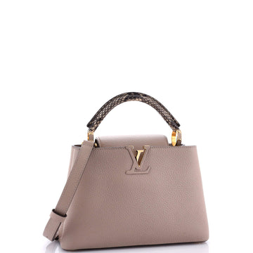 Louis Vuitton Capucines Bag Leather with Python BB