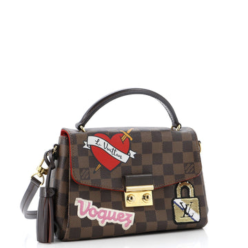 Louis Vuitton Croisette Handbag Limited Edition Patches Damier