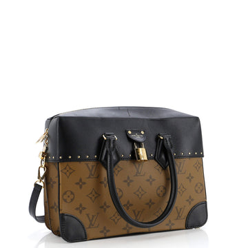 Louis Vuitton City Malle Handbag Reverse Monogram Canvas and Leather MM