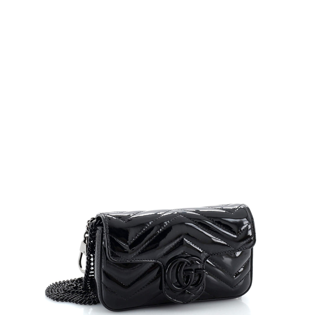 VS Marmont Shoulder Bag Matelasse Patent Super Mini