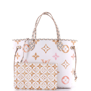 Louis Vuitton Neverfull NM Tote By The Pool Monogram Watercolor Giant MM