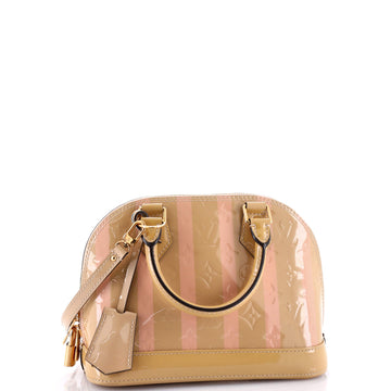 Louis Vuitton Alma Handbag Limited Edition Monogram Vernis Rayures BB
