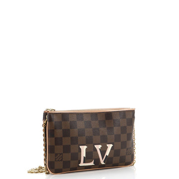Louis Vuitton Double Zip Pochette Damier
