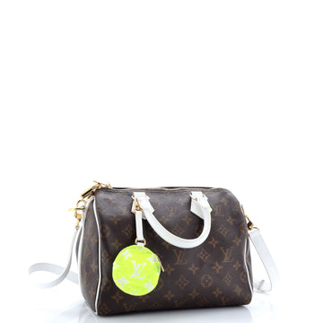 Louis Vuitton Speedy Bandouliere Bag LV Match Monogram Canvas 25