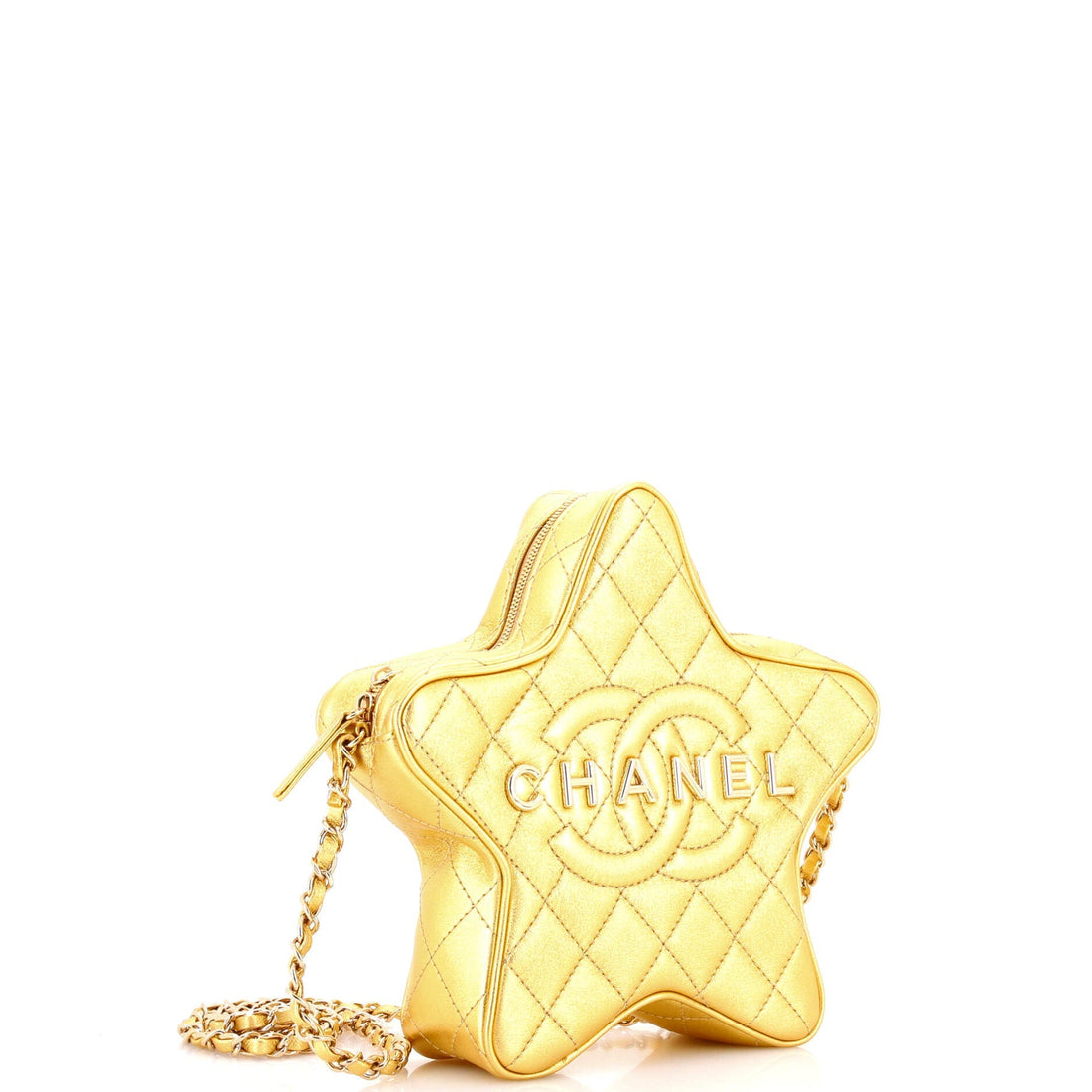 CC Walk of Fame Star Bag Quilted Metallic Lambskin