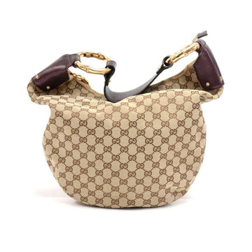 Gucci Supreme Monogram Canvas Metal Bamboo Bag