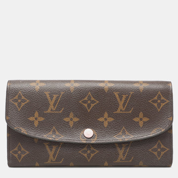 Monogram Canvas and Leather Emilie Continental Wallet