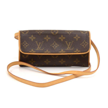 Louis Vuitto Pochette Twin PM Monogram Canvas Shoulder Bag
