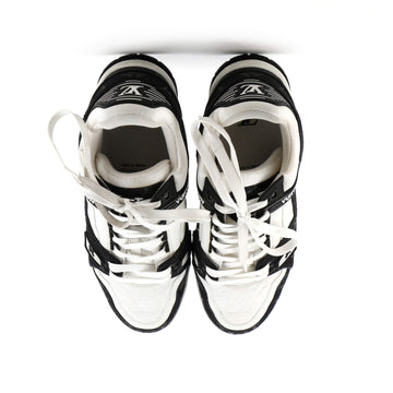 Louis Vuitton Men's LV Trainer Sneakers Monogram Empreinte Leather and Monogram Denim