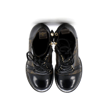 Louis Vuitton Women's Star Trail Ankle Boots Monogram Canvas with Patent