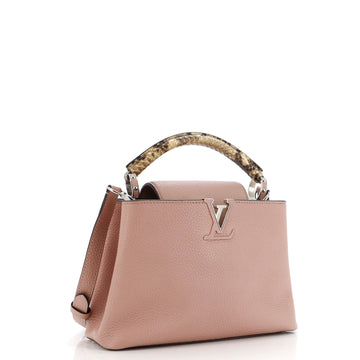 Louis Vuitton Capucines Bag Leather with Python BB