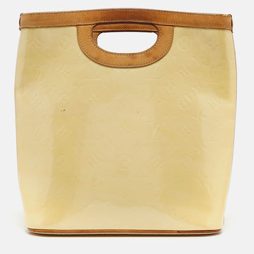 Cream Monogram Vernis Stillwood Vertical Bag