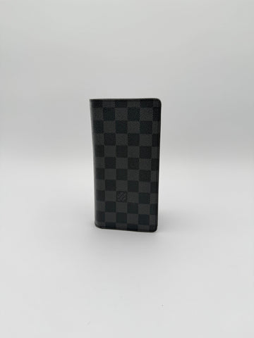 Wallet Luxury Designer By Louis Vuitton In Black & Grey, Size:Large