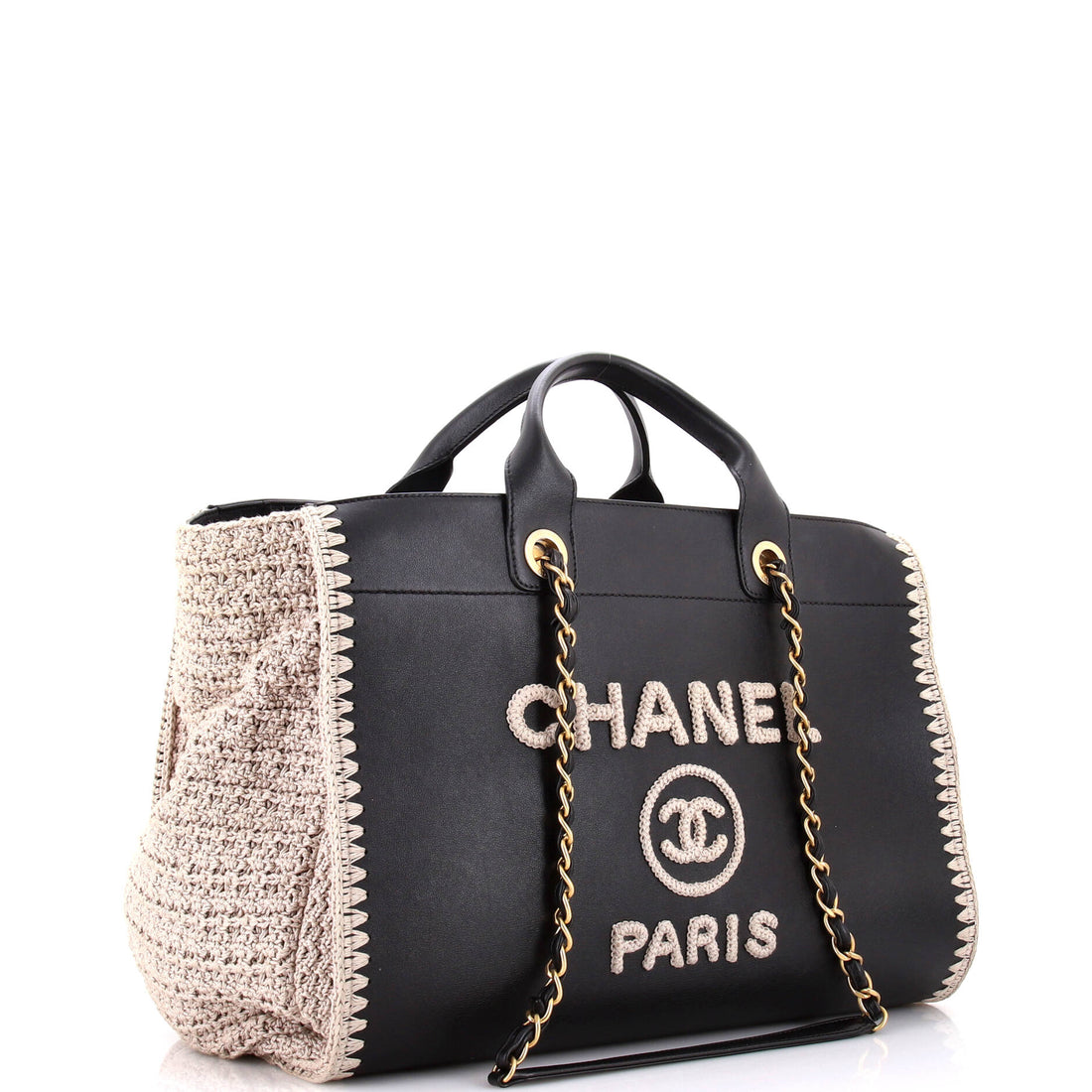 Deauville Tote Calfskin with Crochet Medium