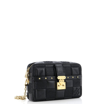 Louis Vuitton Troca Handbag Damier Quilted Lambskin PM