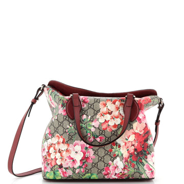 Signature Fold Over Tote Blooms Print VS Coated Canvas Medium